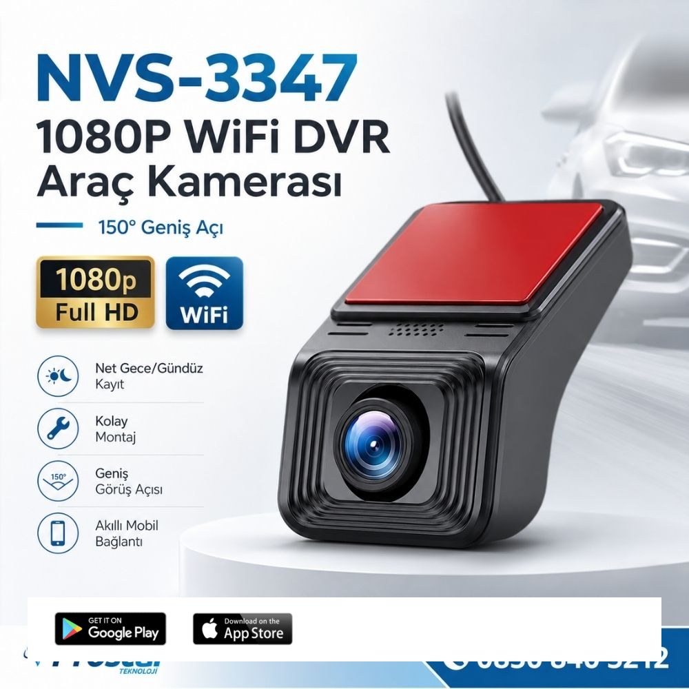 Wifi G-Sensör Park Modu 128 GB Destekli Araç Yol Sürüş Kamerası Geniş Açılı