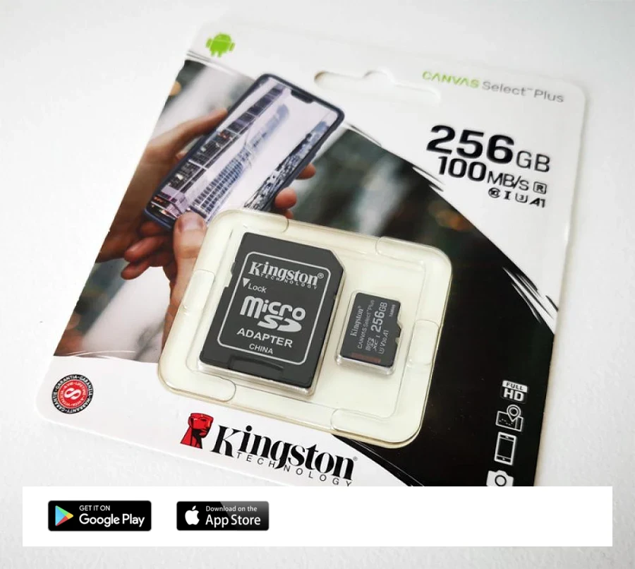 Kingston 256 GB Class 10 Canvas serisi Sd kart