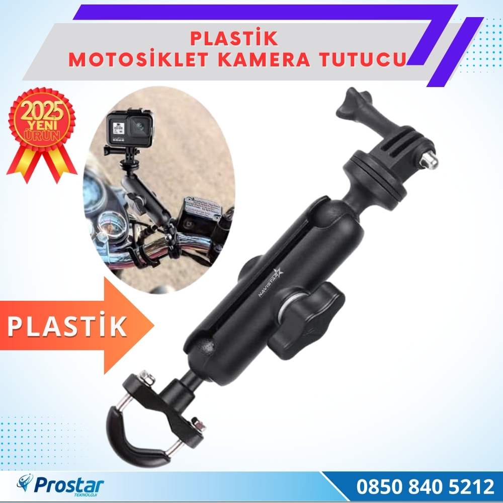 Plastik Motosiklet Monitör Ve Kamera Bağlantı Aparatı