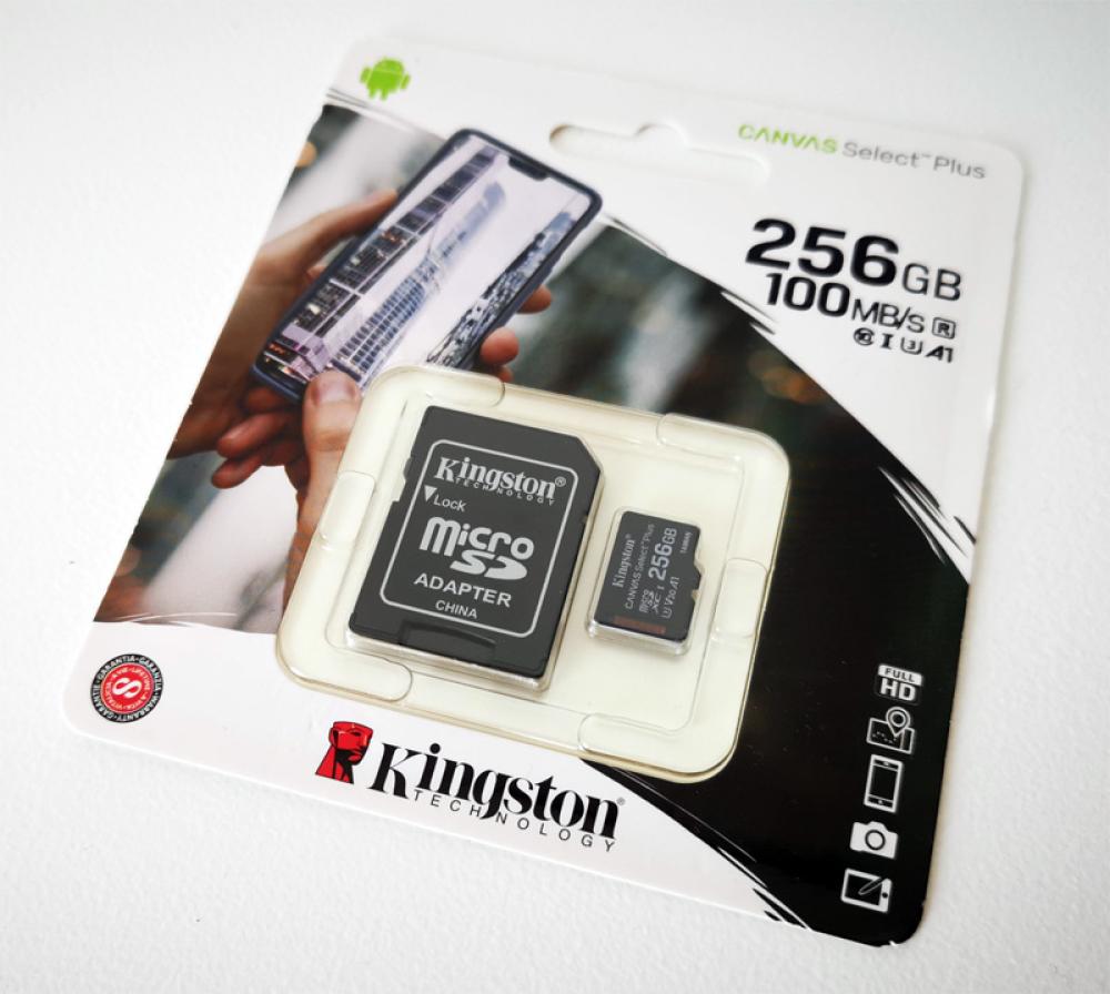 Kingston 256 GB Class 10 Canvas serisi Sd kart