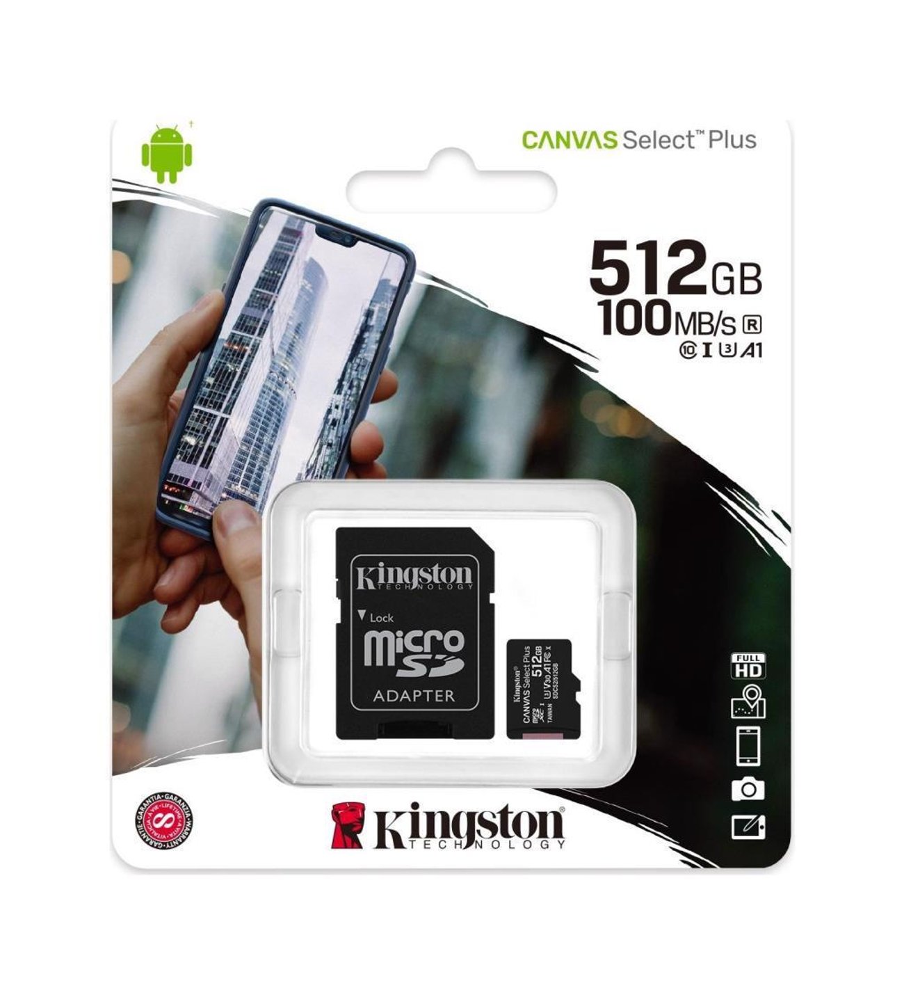 Kingston 512 GB Class 10 Canvas serisi Sd kart