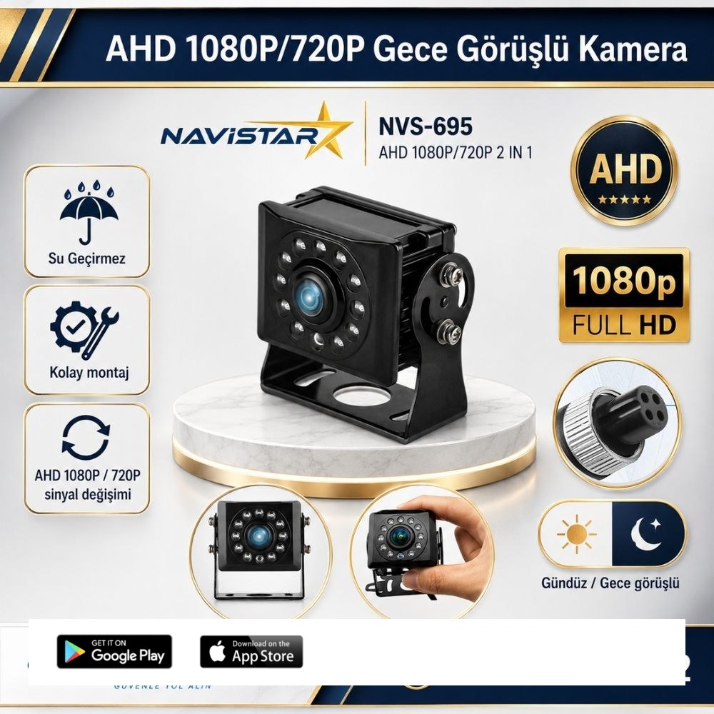 AHD 1080P/720P Dönüşümlü 11 ledli Gece Görüşlü Kamera