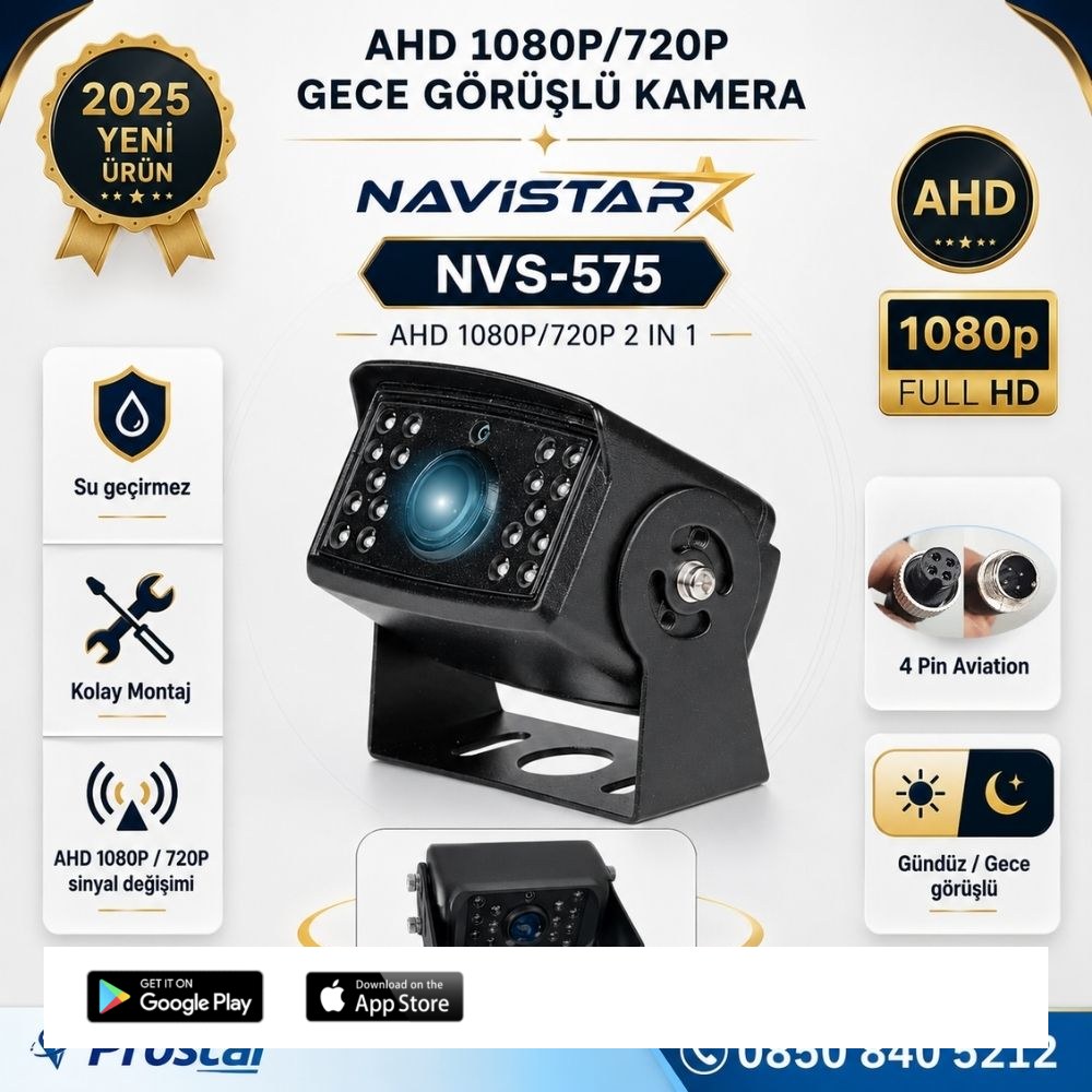 AHD 1080P ve 720P Metal 18 IR Ledli Gece Görüşlü Araç Kamerası